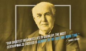 portrait of Thomas Edison