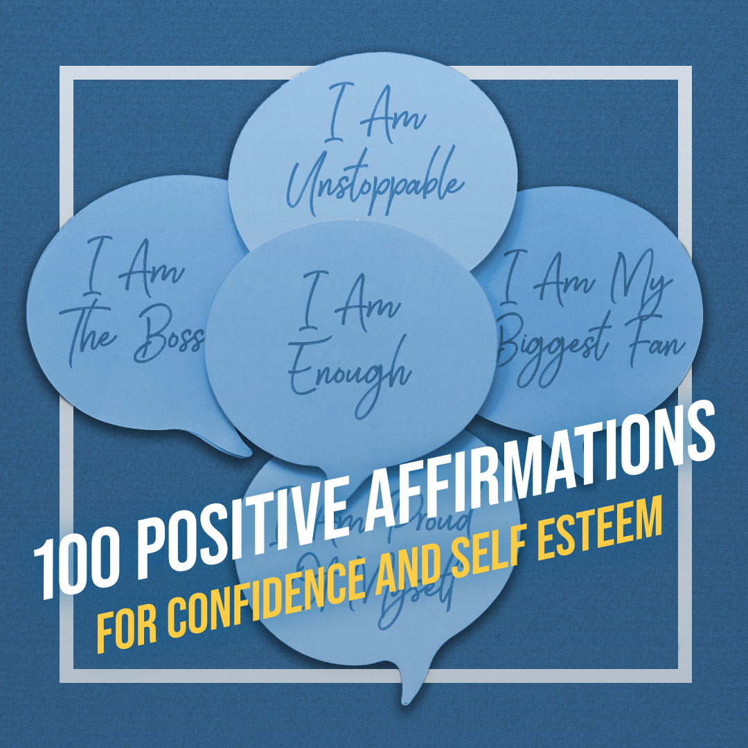 sticky notes with affirmations