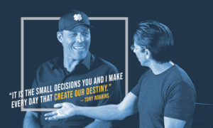 Tony Robbins and Dean Graziosi talking