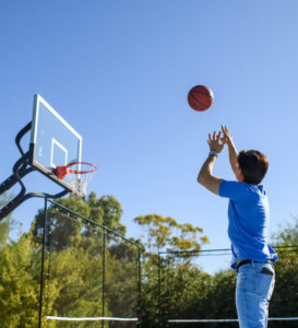 Dean Playing Basketball