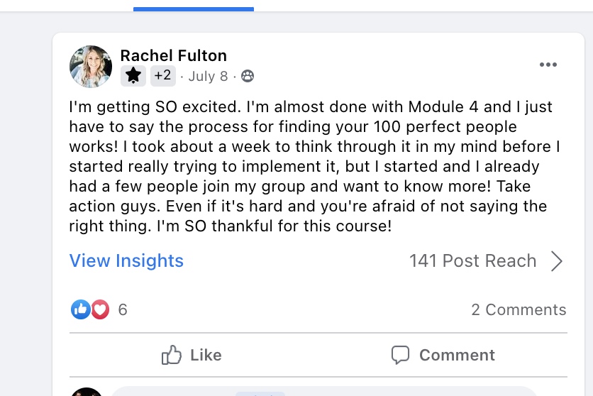 Social Media Review of Dean Graziosi Course