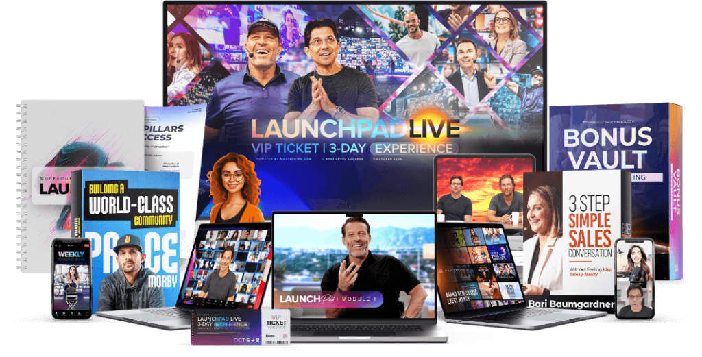 Join Launchpad Now. The key to Owning Your Future with Tony Robbins and Dean Graziosi.